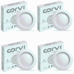 Corvi Flat 3 6W 4000K White Round LED Panel Light, HPCA34120 (Pack of 4)-10