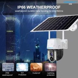 Cybernautt X5B 4MP Dual lens Full HD Solar Sim Camera with Human Detect, Motion Detect, Two Way Audio, Alarm Notification &a; Support 128GB SD Card image 5