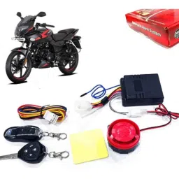 Auto Pearl 12V Black Two-Way Anti Theft Motorcycle Alarm Kit with 2 Pcs Remote for Pulsar 220-picture-4