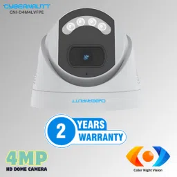 Cybernautt CNI-D4M4LVFPE 4MP HD Dome Network IP Camera with Colour Night Vision, Human Detect, Motion Detect, Two Way Audio &a; NVR Enabled image 2