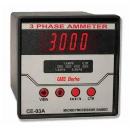 Metravi Digital Three Phase Voltmeter, CE-03V-17