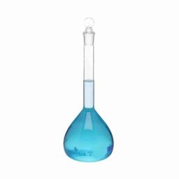 Supertek 20ml Borosilicate Glass 3.3 Class-B Transparent Volumetric Flask with Interchangeable Glass &a; Super Stopper, 70.418.0020 (Pack of 2)-picture-4