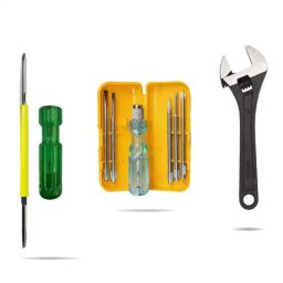 Hillgrove HGCM446M1 8 inch Universal Multi-Function Adjustable Wrench &a; 5-in-1 Phillip Screwdriver Combo, HGCM745-46