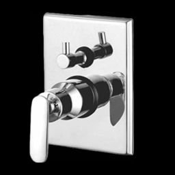 Oleanna SD-32D4W Speed Brass Silver Chrome Finish Single Liver 4 Way Divertor Complete Set with Addons Body-3