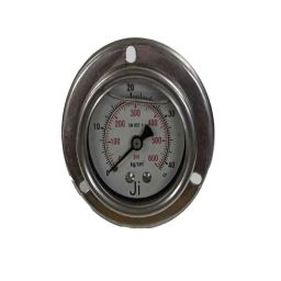 Japsin Instrumentation 0-42kg/cm² Glycerin Filled Pressure Gauge with Dual Scale 60 PSI, Connection: 1/4 inch, JI-EPG-207-75