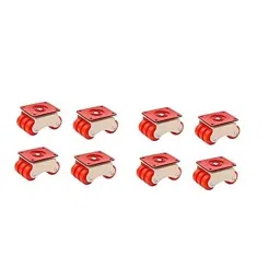 Galaxy 6 Wheels Steel Orange Roller Moving Castor for furniture (Pack of 8)-image-48