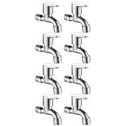 Drizzle VistaMini 8 Pcs Brass Chrome Finish Silver Bib Cock Set with Foam Flow, BIBVISTAMINI8-26