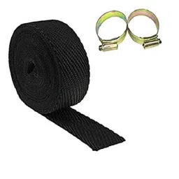 Meenu Arts Silencer Wrap Bike Exhaust Heat Shield for Royal Enfield All Models (Black) Length-10 Metre-39