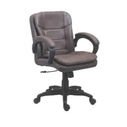 Da Urban Chana 18.5x20.5x37.5 inch Brown Medium Back Revolving Chair, DU-238-picture-4