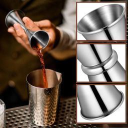 surfnpick Japanese Double Sided Peg Measure Jigger Wine/Whiskey measurement 30/60ml 1 - Piece Bar Set image 4