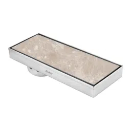 Ruhe 12x5 inch Stainless Steel 304 Matt Finish Marble Insert Shower Drain Channel with Cockroach Trap, 16-0202-15-picture-42