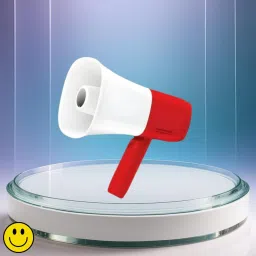 aaaaaaaa King Bhopu, Megaphone with Loud Speaker Siren Alert, and Strong Grip HandleB284 Outdoor PA System-13
