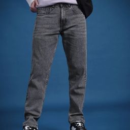 Men Relaxed Fit Mid Rise Black Jeans-image-38