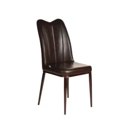 Teal Clark Faux Leather Dark Brown Dining Chair, 19002453-picture-8