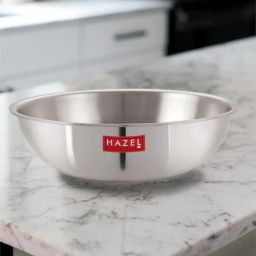 hazel Carefree 2 Ltrs Induction Friendly Silver Stainless Steel Kadhai-picture-40