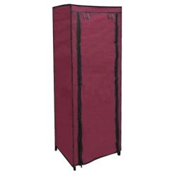 Glowsilk 9 Shelves Metal &a; Non-Woven Maroon Modular Shoe Rack-25