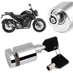 Auto Pearl Stainless Steel Silver Heavy Duty Anti Theft Motorcycle Disc Brake Lock, Lock-483-picture-25