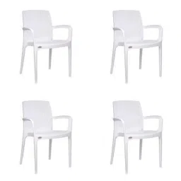 Supreme Texas Milky White Chairs With Matt Finish (Pack of 2)-picture-27