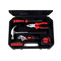 Durelo 15 Pcs Red Hand Tool Kit, HTK-15-12