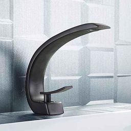 Aquieen Luxury Series Brass &a; Copper Jet Black Basin Mixer Tap-picture-24