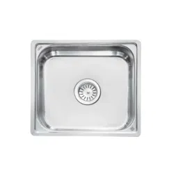 Lipka 21x18x8 inch Stainless Steel 202 Glossy Finish Square Single Bowl Kitchen Sink, SB07-picture-23