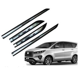 SureStrive 4 Pcs Black &a; Silver Side Door Car Beading Set for Toyota Innova Old Model-38