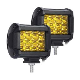 AllExtreme EX12FY2 2 Pcs 12 LED 36W Yellow Waterproof CREE Fog Light Set with Mounting Bracket-17
