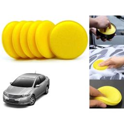 Auto Pearl Polyurethane Beige Washing &a; Waxing Polish Foam Sponge for City Ivtec 2011-2014 (Pack of 6)-picture-34