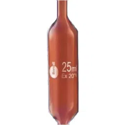 Borosil 100ml Class A Amber Volumetric Pipettes, 7106016-18