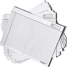 bungbee Answer Sheets for Exam Practice (200 Ruled Pages (50 Sheets) (With Side Margin) Ruled (29.2 CM X 22.86 CM) 80 gsm A3 Paper image 2