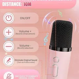 PARTHEN Mini Portable Bluetooth Speaker with Wireless Microphone (Multicolor) Speaker Mount image 5