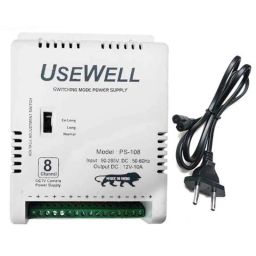 Usewell 8 Channel 12V 10A Power Supply for CCTV Camera-picture-22