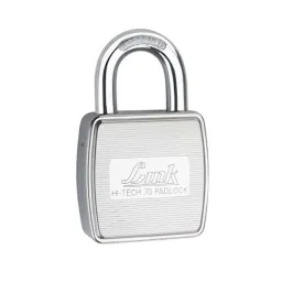 Link 70mm Hi-Tech Stainless Steel Silver Pad Lock with 3 Keys-picture-42