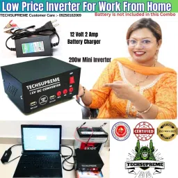 Low Price 200 Watt 12v dc to ac inverter & 12V 7 Amp UPS Battery Charger A7 Square Wave Inverter-29