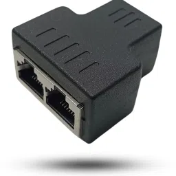 Octec RJ45 Ethernet Splitter 1 to 2 Way LAN Female Laptop | Desktop | Modem | Router Lan Adapter-36