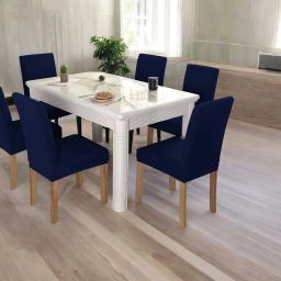 Polycotton Plain 6 Seater Chair Cover-image-93