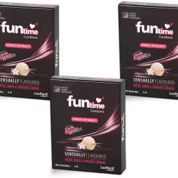 Dotted, Ribbed & Contoured Vanilla Sensus Flavored Condom | 3N Each Condom-image-5