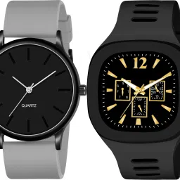 Analog Watch - For Men New Combo Of Square Dial and Silicone Strap-picture-22
