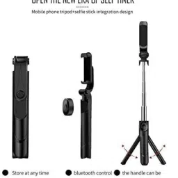 SANNO WORLD Bluetooth Selfie Stick with Wireless Remote And Extended Tripod Stand Bluetooth Selfie Stick image 3