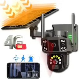 OSQD PTZ 360° Solar Camera | 4G SIM | Dual Antenna | Motion & Sound Detection CCTV Security Camera-71