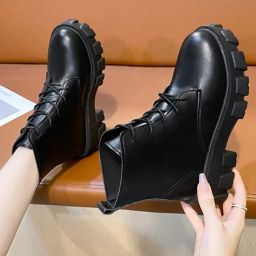 MISSAS Premium Black Lace up Boots For Women and girls Boots For Women-image-90