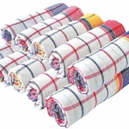 12 * 12 inch Multipurpose Kitchen Cleaning Dusting Napkin/Duster Assorted colors Wet and Dry Cotton Cleaning Cloth-image-52