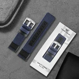 TIMEWEAR Strap with Quick Release Pin Sidebar, Nylon Braided Sports, Compatible Lug width 22 mm Fabric Watch Strap-image-73