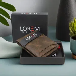 Men Casual Brown Artificial Leather Wallet - Mini-image-9