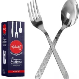 12Chatai_spoons&6Fork Stainless Steel Table Spoon Set-28