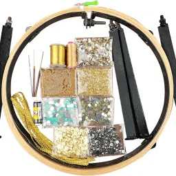 Aari Work Materials Combo 16 inch Aari Stand Beginner’s Pack Set-image-3