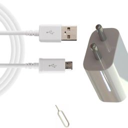 Wall Charger Accessory Combo for Vivo Y15 2019, Vivo Y11 2019,Vivo Y12, Vivo Y15, Vivo Y53, Vivo Y53i, Vivo Y 71, Vivo Y71i, Vivo Y90, Vivo Y91, Vivo Y91, Vivoi Y90, Vivo Y81i, Vivo Y53i Original Adapter Like Wall Charger, Mobile Power Adapter, Fast Charger, Android Smartphone Charger, Battery Charger, High Speed Travel Charger With 1 Meter Micro USB Cable Charging Cable Data Transfer Cable-27