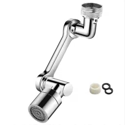 1080° Multifunction Rotate SplashFilter Extender Tap Aerator 2 Water Outlet Mode Faucet Function Diverter-image-62