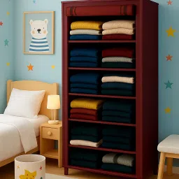 Wardrobe for Storage - Foldable Almirah Clothes PVC Collapsible Wardrobe-image-94
