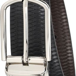 louis philippe Men Formal Black Artificial Leather Reversible Belt-picture-21
